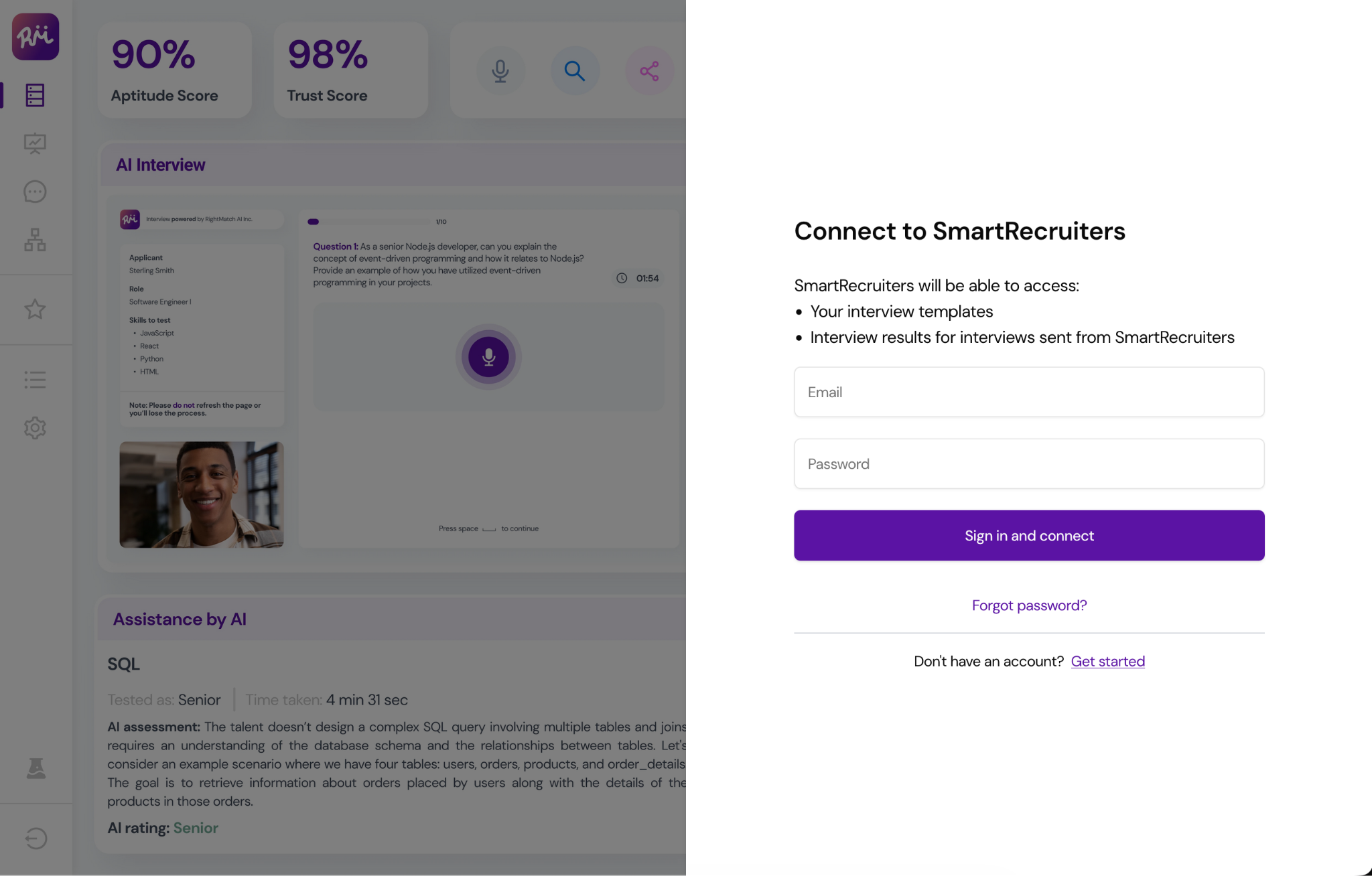 Connect your RightMatch account